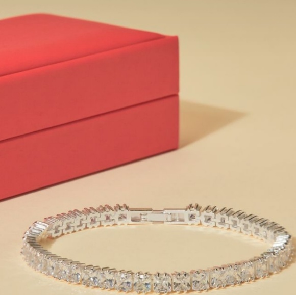 Cubic Zirconia Tennis Bracelet - Picture 2 of 2